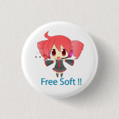 Stift Kasane Teto Button (Vorderseite)