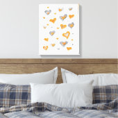 Stift Kunsthörer überzogene Canvas drucken Leinwanddruck (Insitu (Schlafzimmer))