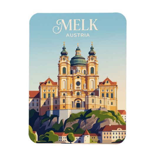 Stift Melk Österreich Magnet (Vertikal)