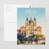 Stift Melk Österreich Postkarte (Vorne/Hinten)