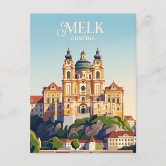 Stift Melk Österreich Postkarte (Vorderseite)