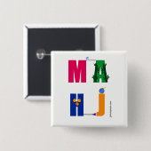 Stift Milliamperestunde Jongg MAHJ Button (Vorne & Hinten)