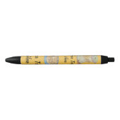 Stift mit Apfelkern, Apfelkuchen und niedlichem Ma (Vorderseite)