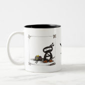 Stift Ninja Zweifarbige Tasse (Links)