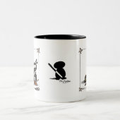 Stift Ninja Zweifarbige Tasse (Mittel)