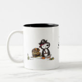 Stift-Pirat Zweifarbige Tasse (Links)