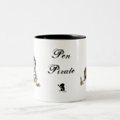 Stift-Pirat Zweifarbige Tasse (Mittel)