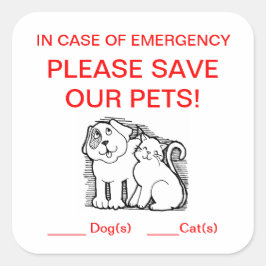 Stift Quadratischer Aufkleber