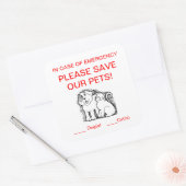 Stift Quadratischer Aufkleber (Umschlag)