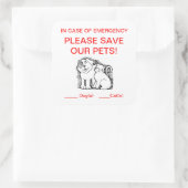 Stift Quadratischer Aufkleber (Tasche)