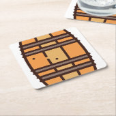 stift rechteckiger pappuntersetzer (angewinkelt)