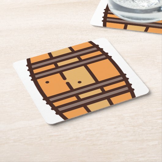 stift rechteckiger pappuntersetzer (angewinkelt)