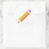 Stift Runder Aufkleber (Tasche)