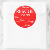 Stift Runder Aufkleber (Tasche)