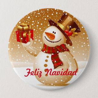 Stift Schneemann Button