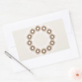 Stift-Sketch-Effekt Sepia Europäische Gewerkschaft Rechteckiger Aufkleber (Umschlag)