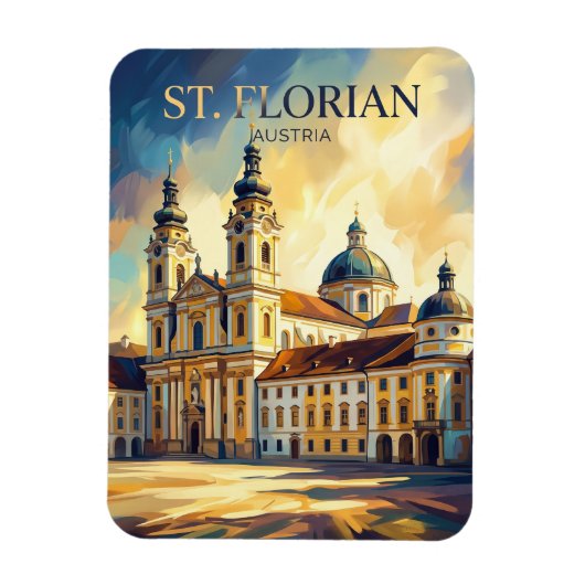Stift St. Florian Österreich Magnet (Vertikal)
