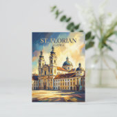 Stift St. Florian Österreich Postkarte (Stehend Vorderseite)