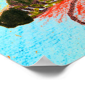 Stift & Stift für Wales mit Schafen Poster (Ecke)