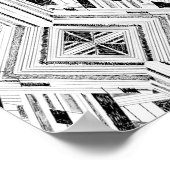 Stift und Abstrakte Tinte Poster (Ecke)