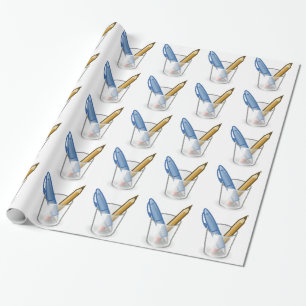 Stift und Bleistift Geschenkpapier