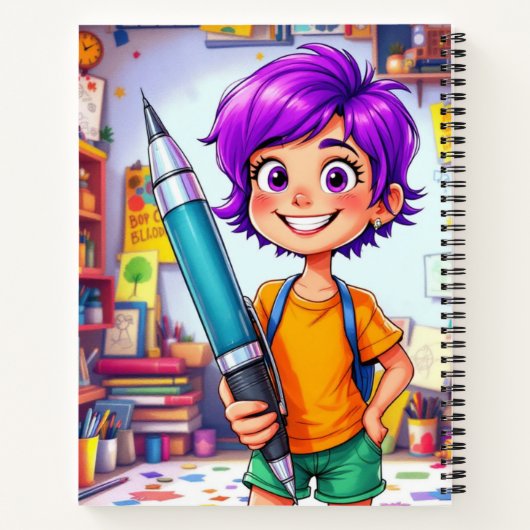 Stift und Stift Notizblock (Rückseite)