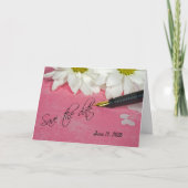 Stift und Stift Save the Date Ankündigung (Vorderseite)