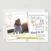 Stift uns in Planer Save the Date Kalender Magneteinladung (Vorderseite)