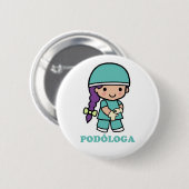 Stift von Podóloga Button (Vorne & Hinten)