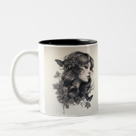 Stift zeichnend niedlich modernes Design Zweifarbige Tasse