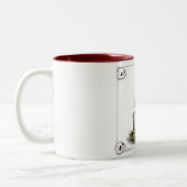Stift-Zombie Zweifarbige Tasse (Links)