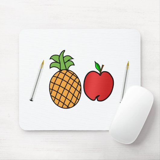 Stiftananas-Apfelstift Mousepad (Mit Mouse)