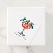 Stifte die Bar mit Cocktails Geschenkanhänger (Beispiel)