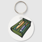 Stifte in einem Kasten Schlüsselanhänger (Vorderseite)