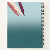 Stifte in süßen Farben Notizblock (Rückseite)