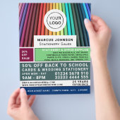 Stifte, Schreibwaren und Bürobedarf, Stationer Flyer (Hand)