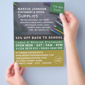 Stifte, Schreibwaren und Bürobedarf, Stationer Flyer (Hand)