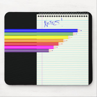 Stifte und Notebook Mousepad