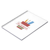 Stifthalter Monogram Lehrer Danke, Geschenk Notizblock (Linke Seite)