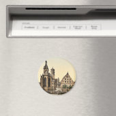 Stiftkirche, Stuttgart, Wurtemburg, selten P Magnet (In Situ (Geschirrspüler))