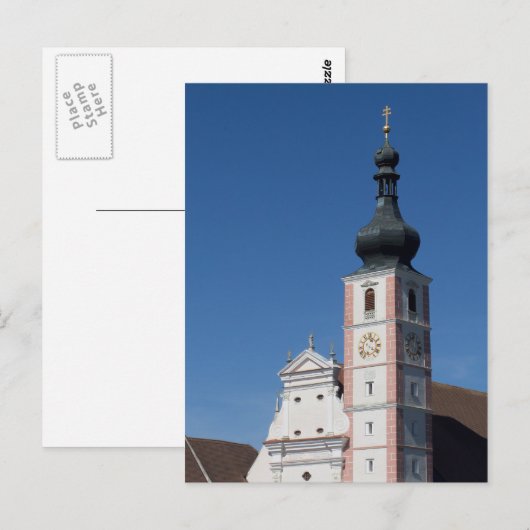 Stiftskirche Geras Postkarte (Vorne/Hinten)