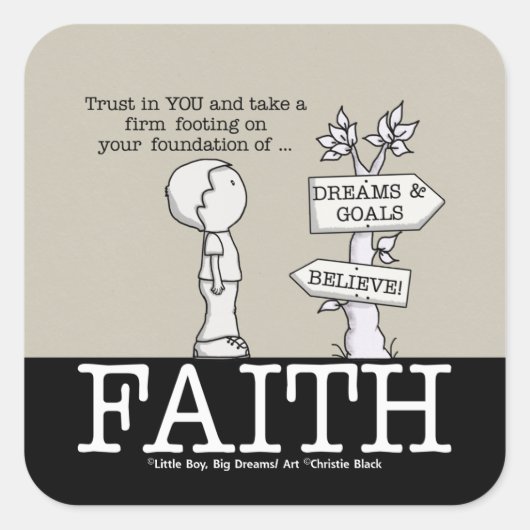 Stiftung der Sticker für den Glaubensplatz (Vorderseite)