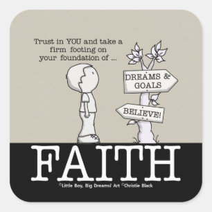 Stiftung der Sticker für den Glaubensplatz