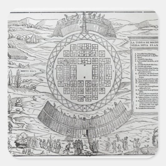 Stiftung Hochelaga Quadratischer Aufkleber (Vorderseite)