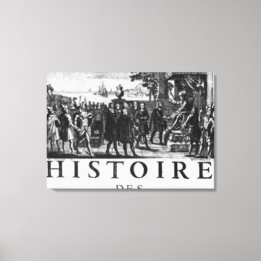 Stiftung von Louis XIV, König von Frankreich Leinwanddruck (Vorderseite)