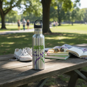 Stigma abschüttern - Wasserflasche für psychische  Edelstahlflasche