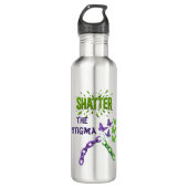Stigma abschüttern - Wasserflasche für psychische  Edelstahlflasche (Vorderseite)