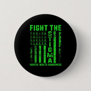 Stigma Mental Health Awareness Depression Anxi Button