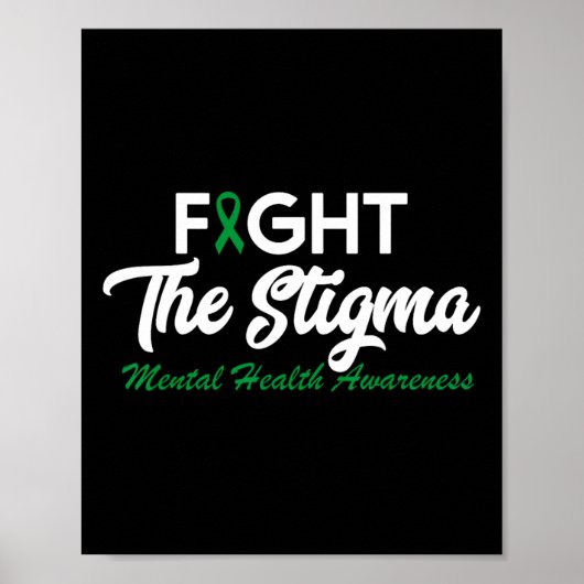 Stigma psychische Gesundheitsprobleme psychische G Poster (Vorne)