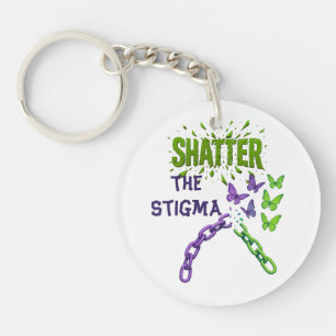 Stigma zerschlagen - Psychische Gesundheit Schlüsselanhänger
